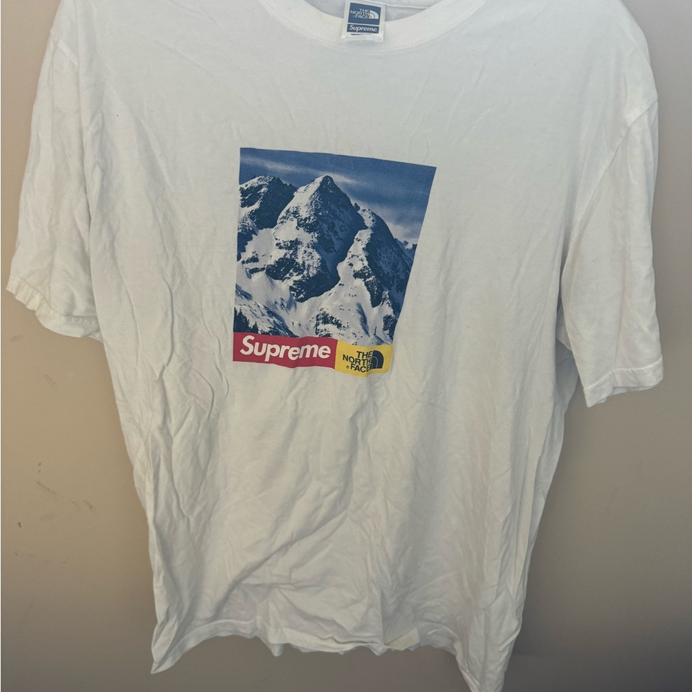 Supreme x The North Face White Graphic T-Shirt Large